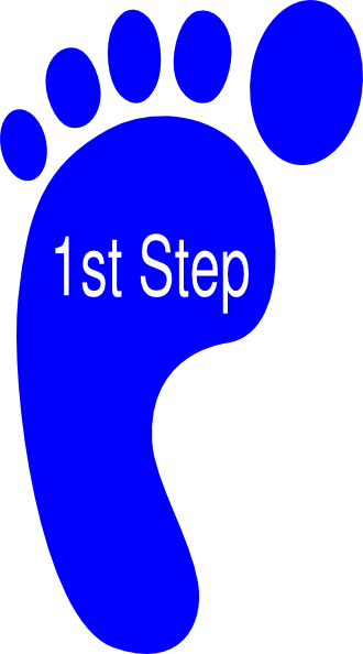 First Right Foot Svg Clip Arts 330 X 594 Px - Footprint Clipart (330x594)