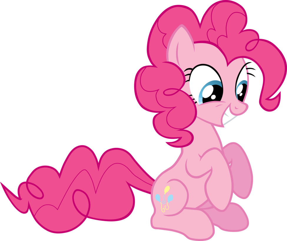 Pinkie Pie Vector 2 By Scrimpeh - Mlp Pinkie Pie Sitting (975x819)