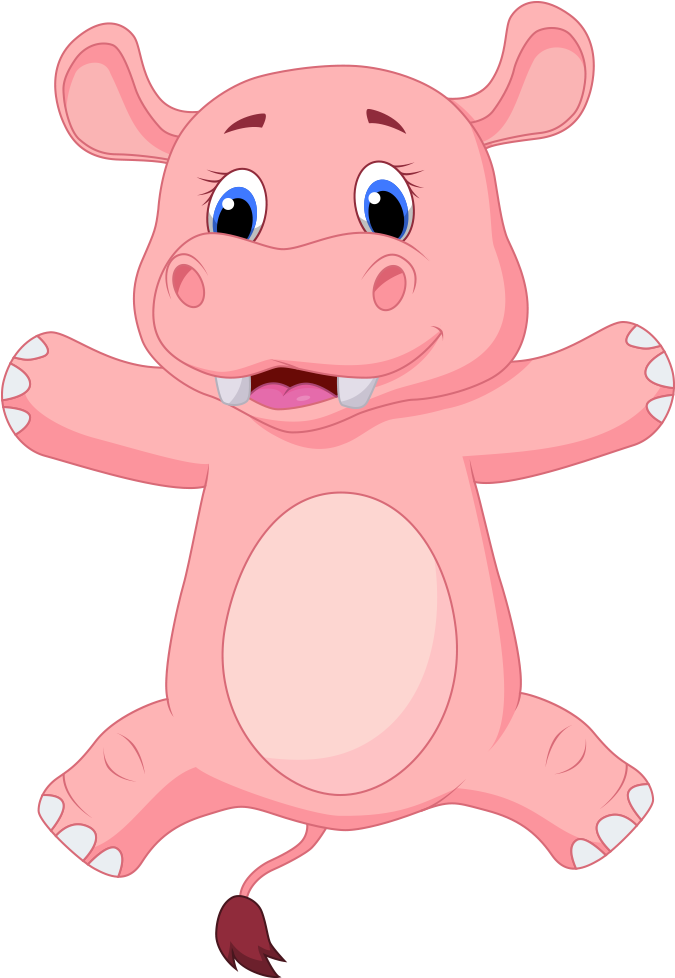 Hippopotamus Cartoon Clip Art - Hippopotamus Cartoon Clip Art (1000x1000)
