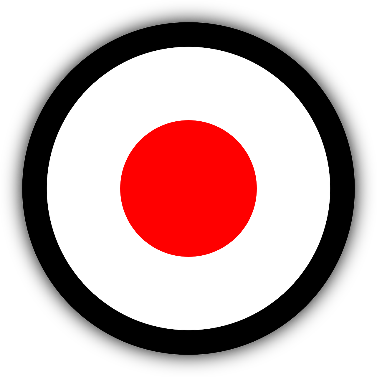 Bull's Eye Target Aim Object Png Image - Circle (1280x1280)