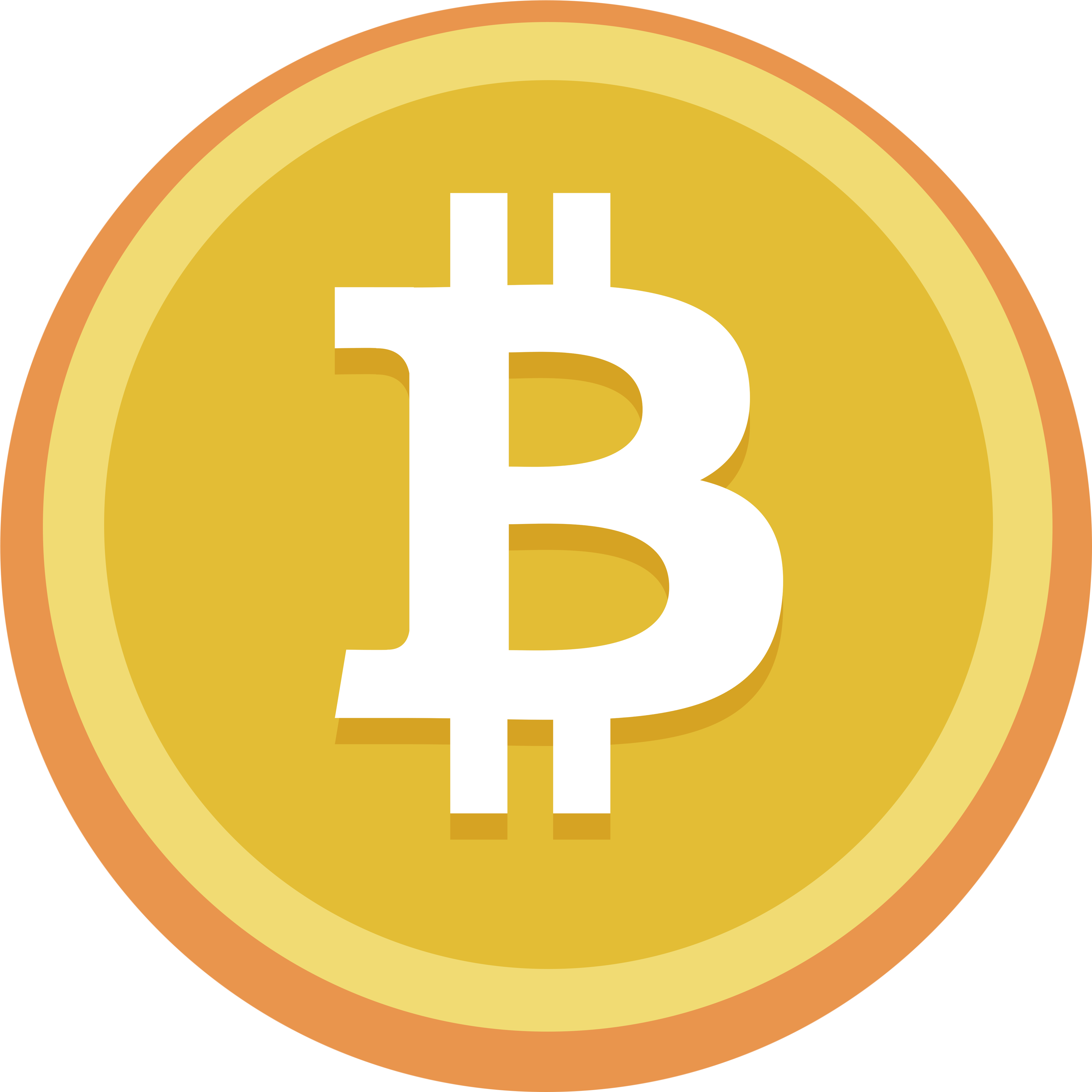 Transparent Background Download - Bitcoin Icon Vector (4096x4096)