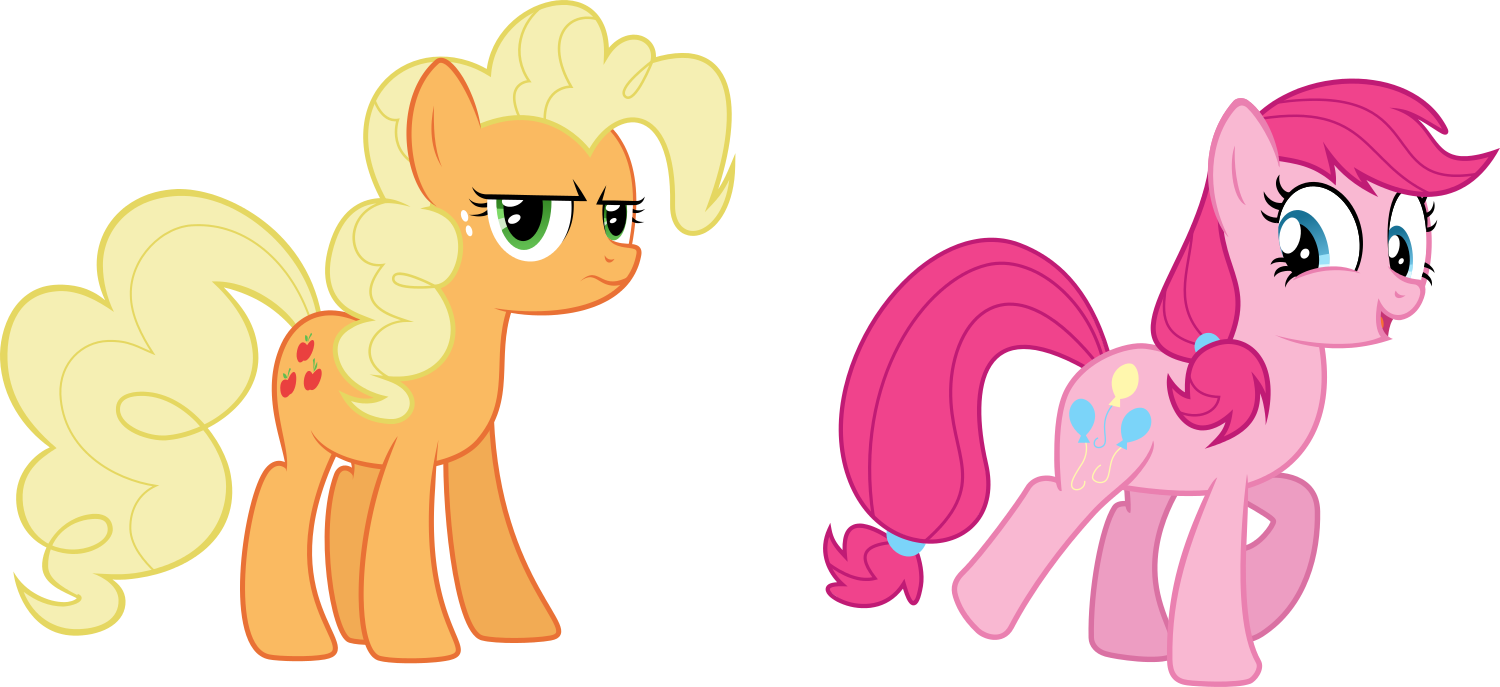 Mlp Stuff - Pinkie Pie And Applejack (1500x687)