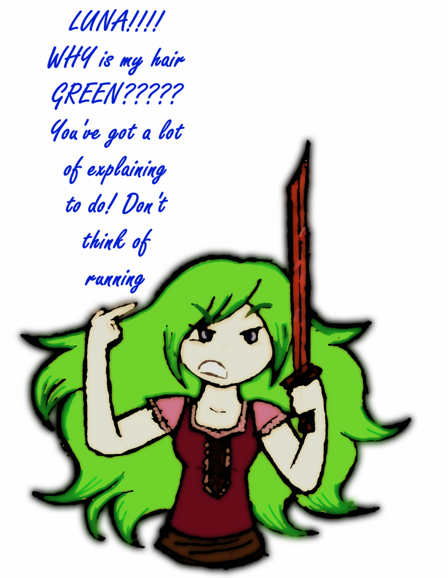 Kotf Hair Dye Prank By Ana The Unknown - Cartoon (900x1161)