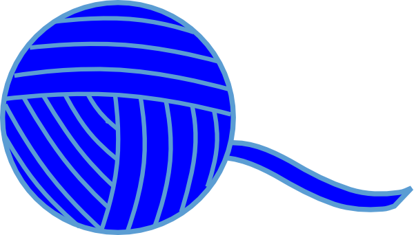 Ball Of Yarn Clip Art Vibrant Creative 23 Blue At Clker - Ball Of Yarn Clip Art Vibrant Creative 23 Blue At Clker (600x342)