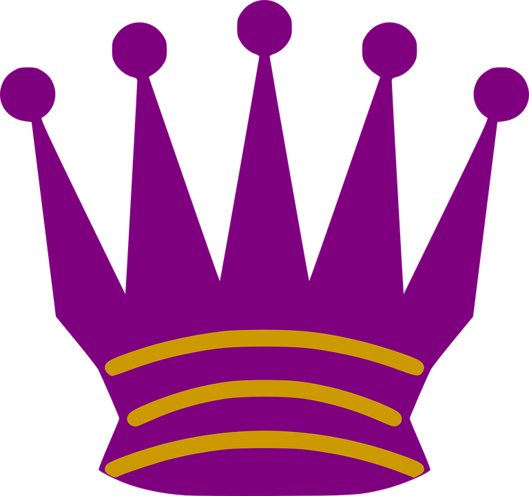 Princess Crown Clipart 24, - Chess Queen Symbol (768x720)