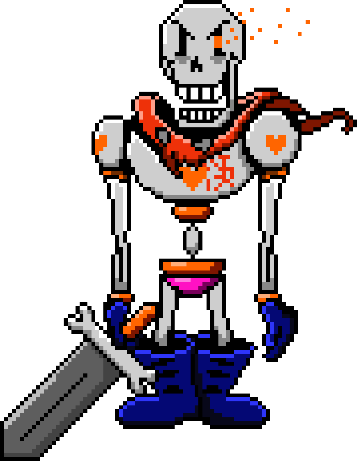 Undertale Papyrus Game Broken Screen Prank Art - Undertale Papyrus Game Broken Screen Prank Art (2048x2048)