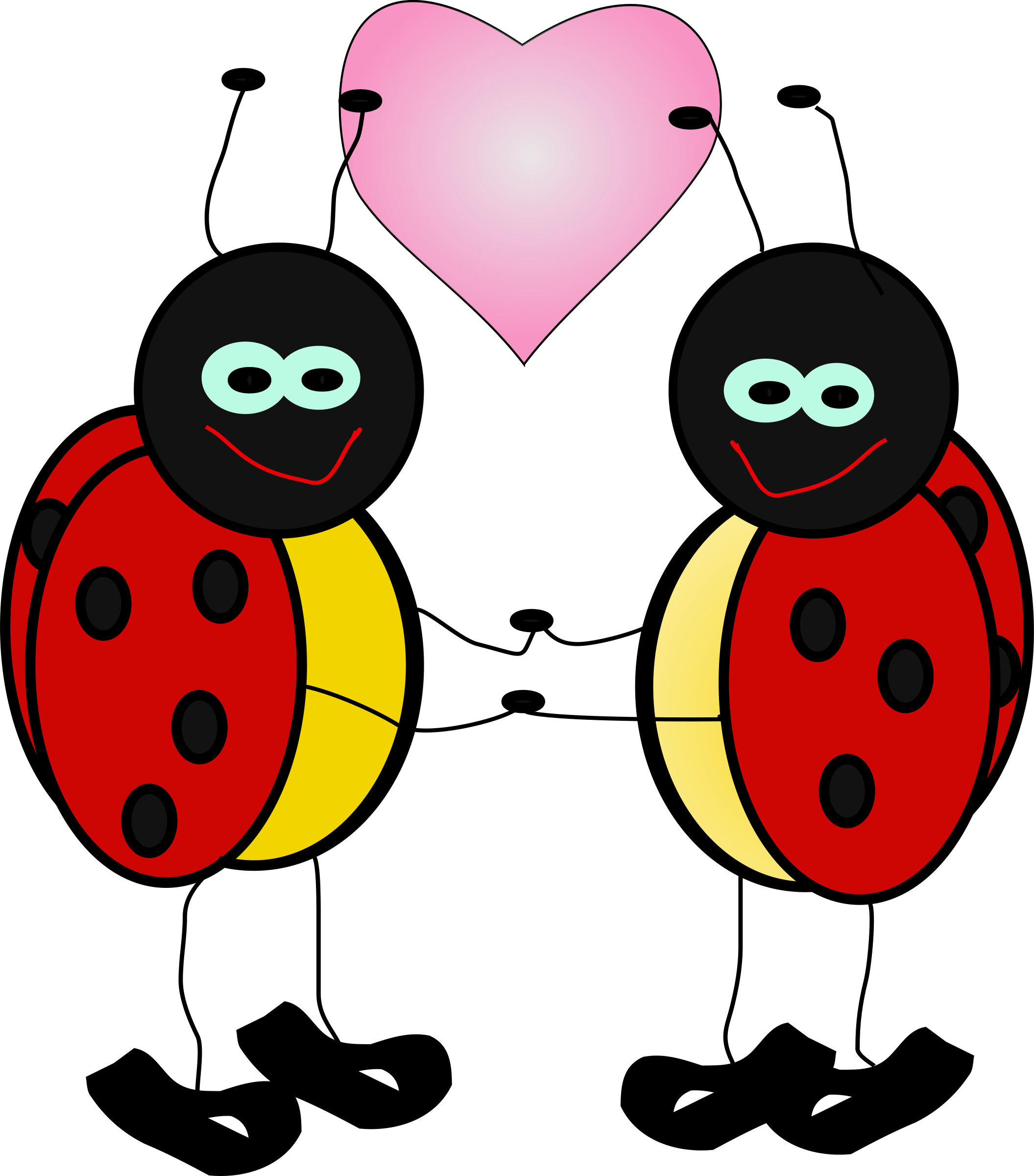 Clipart Lady Bugs - Clip Art Moving Animation (2111x2400)