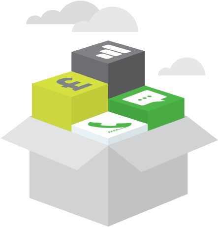 Qivox Dca In A Box Illustration - Illustration (1000x575)
