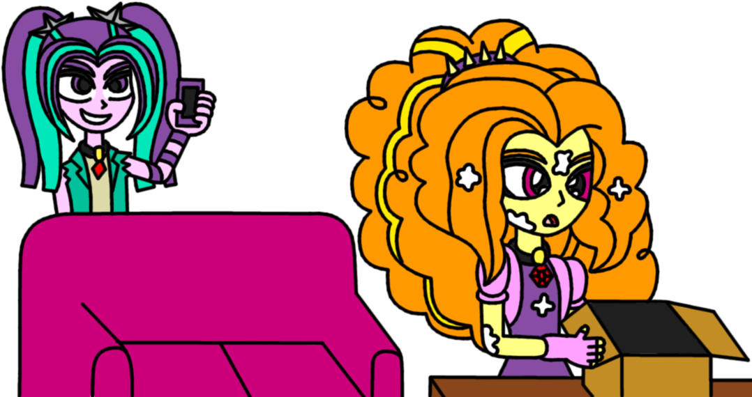Aria Blaze Starts Off April Fools With Dazzling Prank - Cartoon (1128x640)