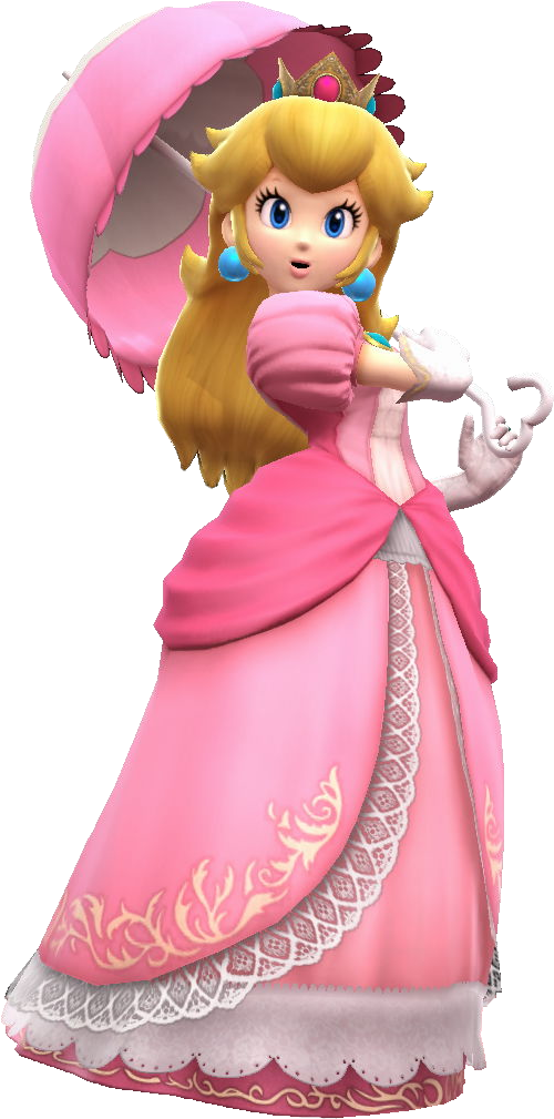 Princess Peach Clipart Transparent - Princess Peach Smash Bros Wii U (549x1023)