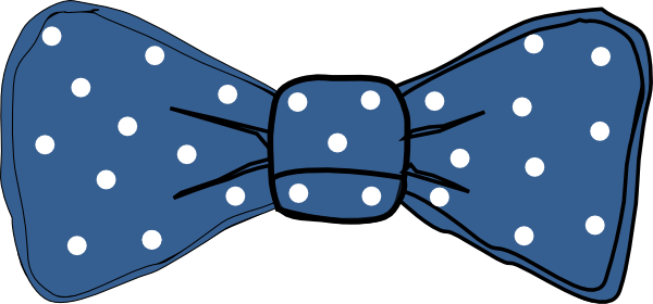 Bowtie Clipart - Blue Bow Tie Clipart (600x280)