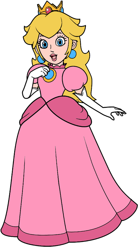 Princess Peach Clipart - Super Princess Peach Png (484x860)