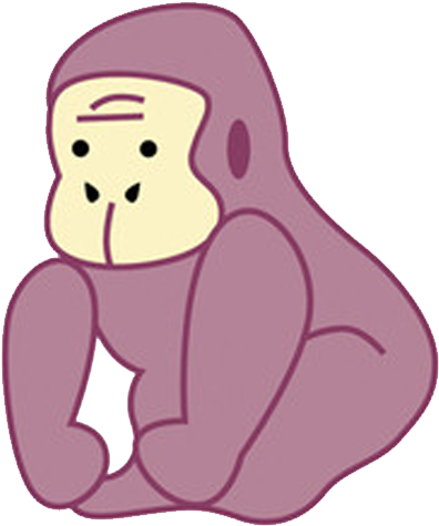Western Gorilla Orangutan Cartoon - Western Gorilla Orangutan Cartoon (500x500)