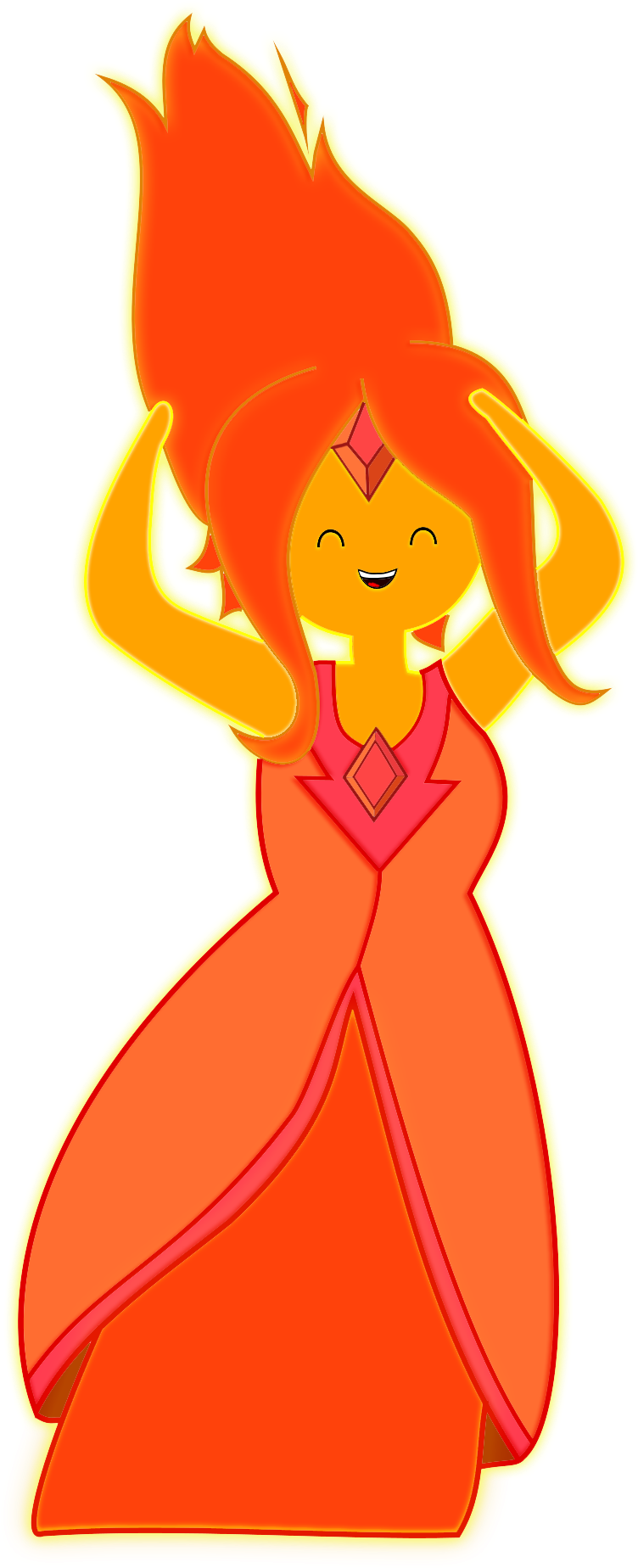 Flame Princess Carmelldansen Vector By Advenimetime - Flame Princess (2552x2324)
