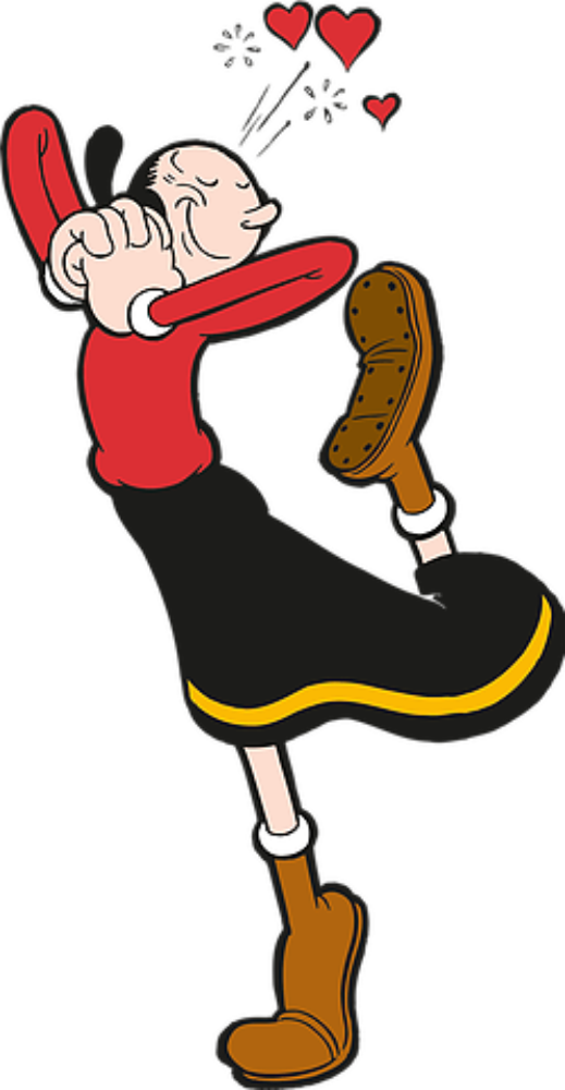 Popeye Olivia Palito 3 Png - Olive Popeye Cartoon (519x1000)
