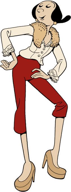 Popeye Olivia Palito - Olive Oyl (269x685)