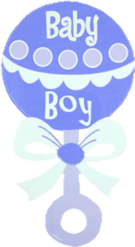 Pin Baby Rattle Clip Artblue Baby Boy Rattle Free Clip - Clip Art Baby Shower Boys (600x512)