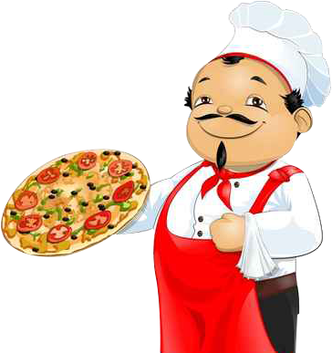 Pizza Chef Png Pizz'n'love - Pizza Maker Clip Art (364x422)
