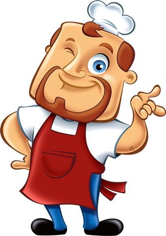 Pizza Chef Png Pin Pizza Logo On Pinterest - Mascote Lanchonete Png (342x484)