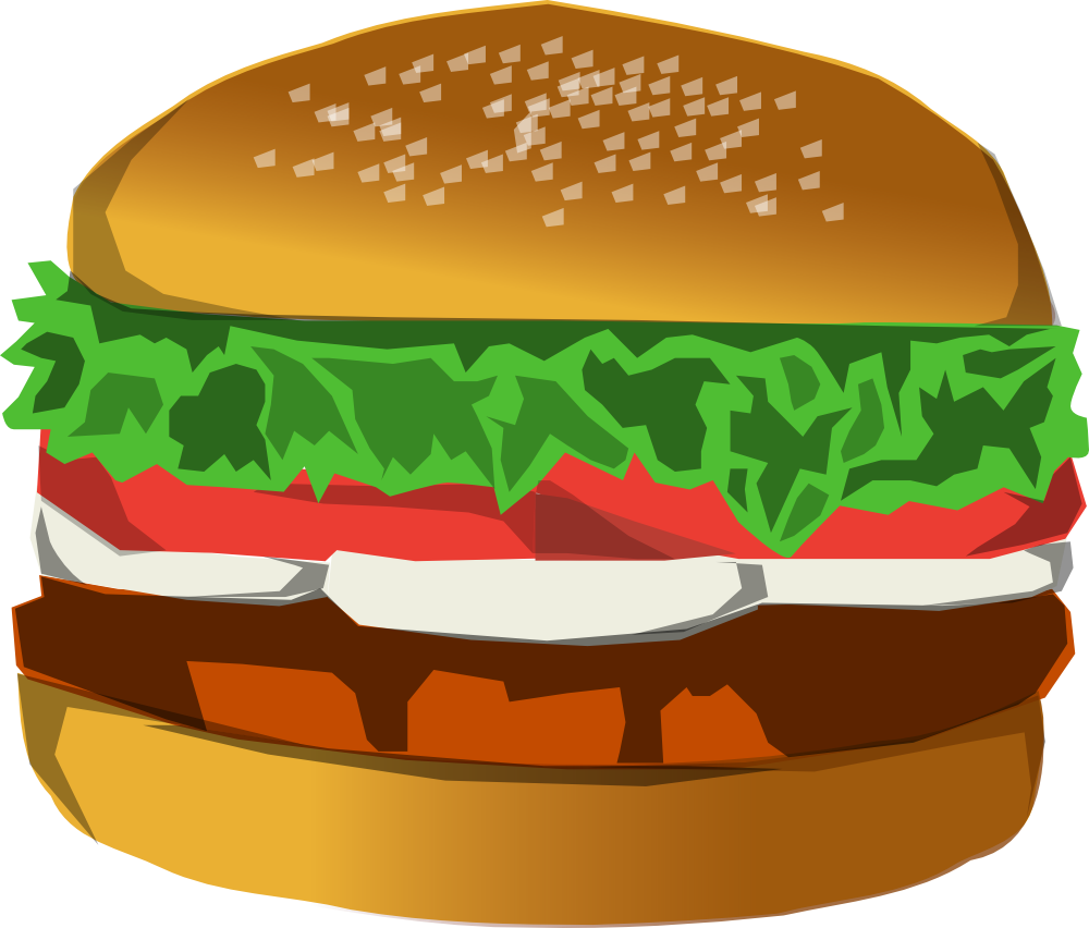 Burger Pictures Clip Art - Burger Clip Art Png (1000x852)