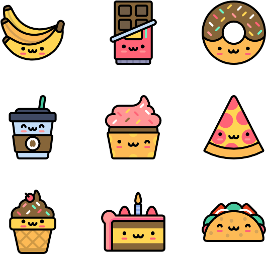 Cute Food - Cute Icons Png (600x564)
