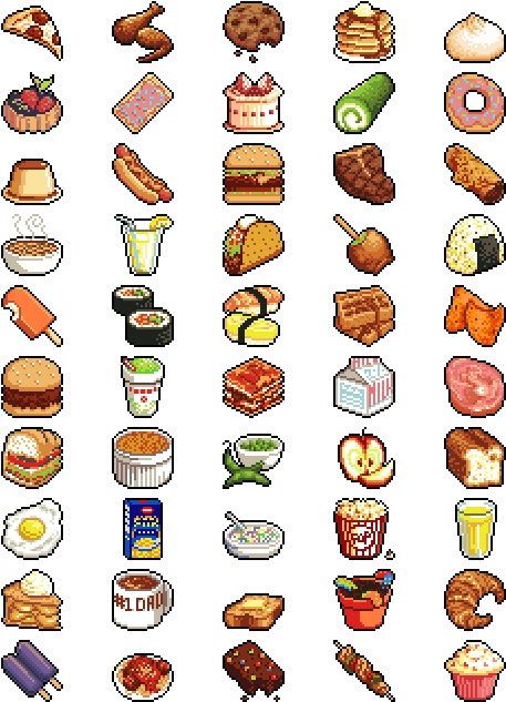 Tumblr Mqvv1yeov61rcwe1ro1 500 500×652 Pixels - Food Pixel Art (500x652)
