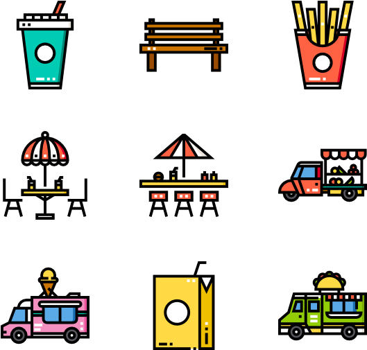 Food Truck - Foodtruck Icon (600x564)