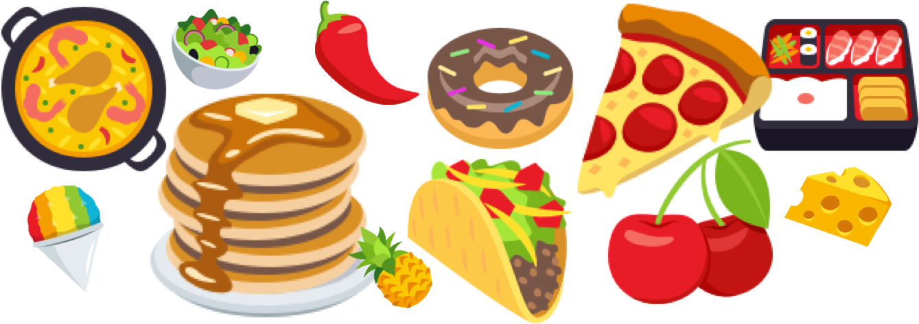Food Emoji Represents A Varied International Collection - I'm A Taco In A Human Costume Easy Halloween T-shirt (1400x480)