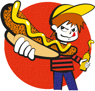 Hot Dog Clipart Bad Food - Food (400x387)