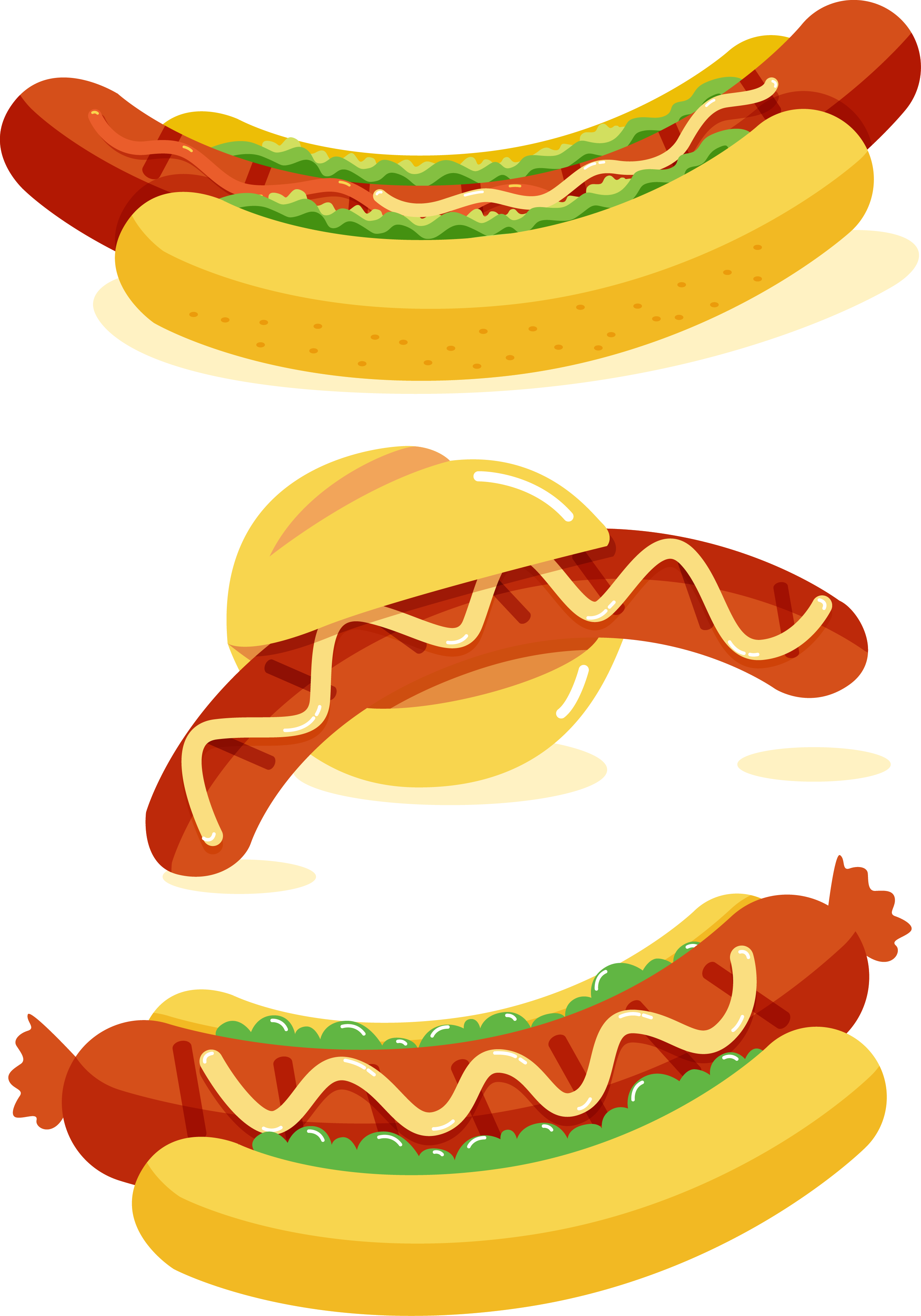 Hot Dog Bratwurst Sausage Fast Food - Bratwurst Vector (2623x3749)