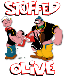 Stuffed Olive - Cartoon (674x518)