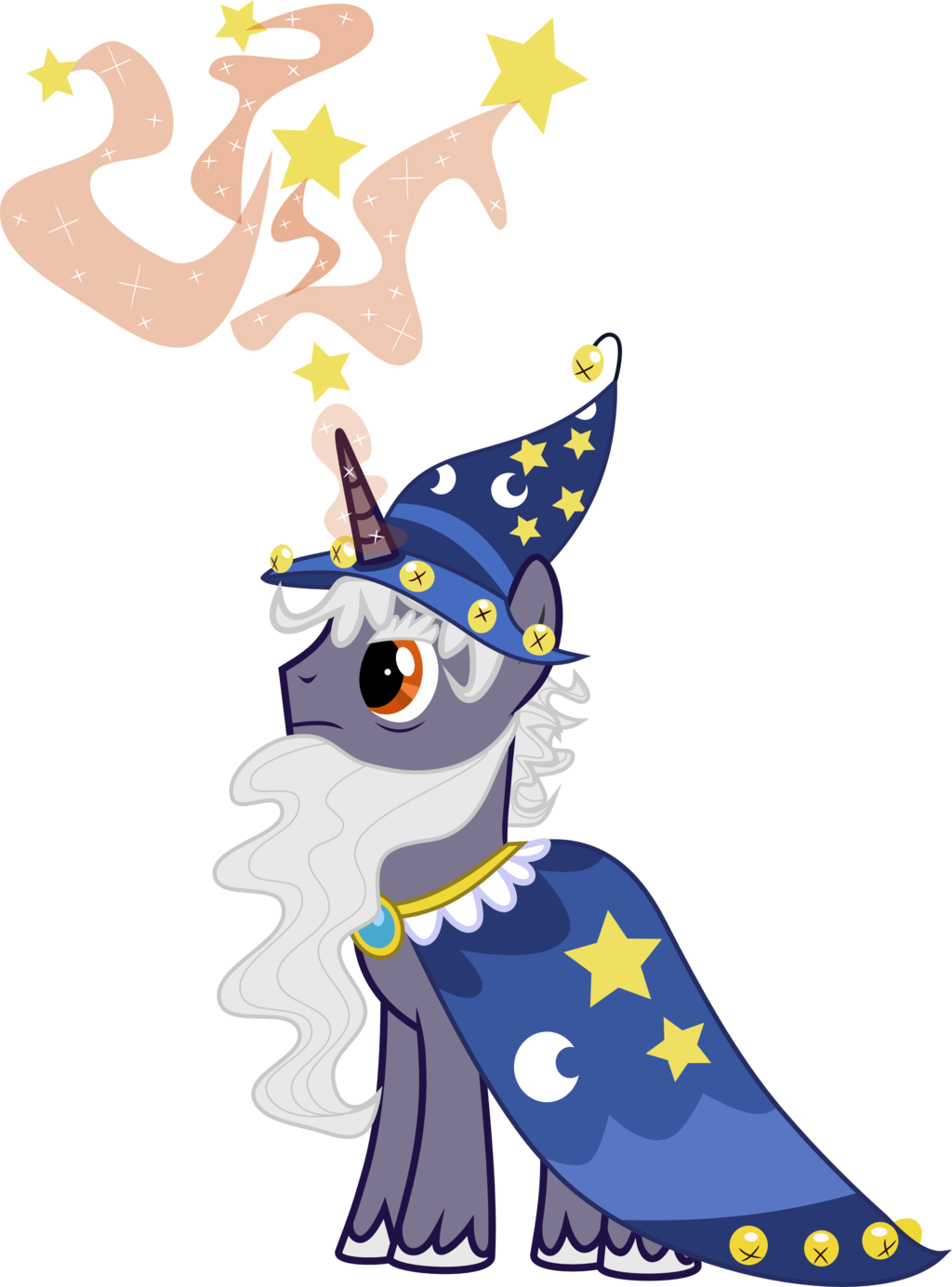 Star Swirl The Bearded Mlp Vector (1024x1384)
