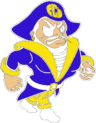 Ecu,pirates - East Carolina Pirates (342x437)