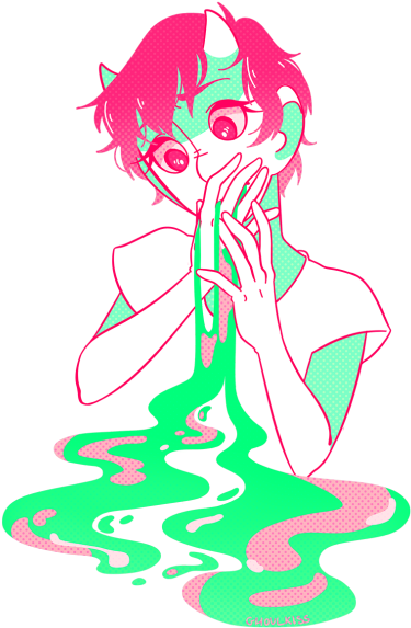 The Colors And Everything Just Omg So Beautiful - Pastel Goth Gore Art (400x593)