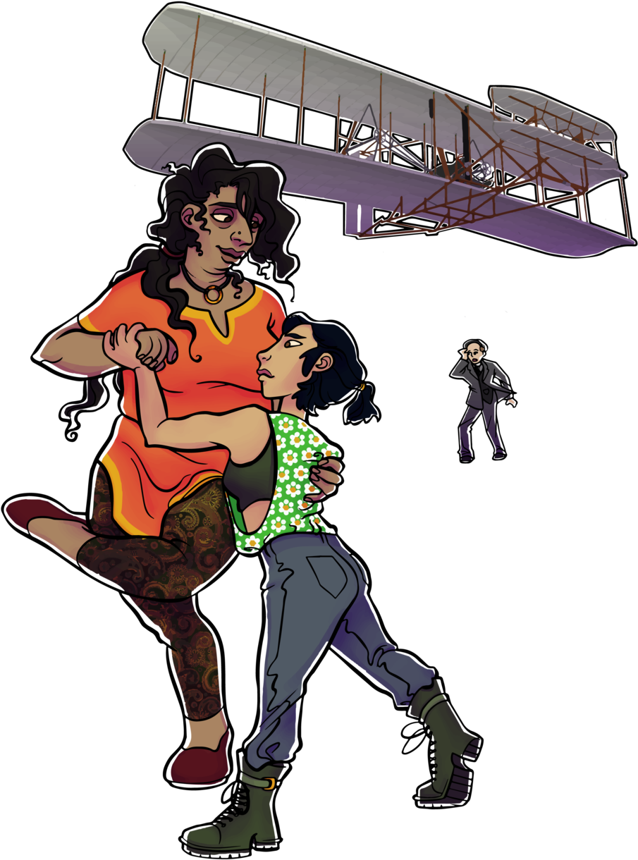 Wright Flyer Couple - Wright Flyer Couple (1000x1333)