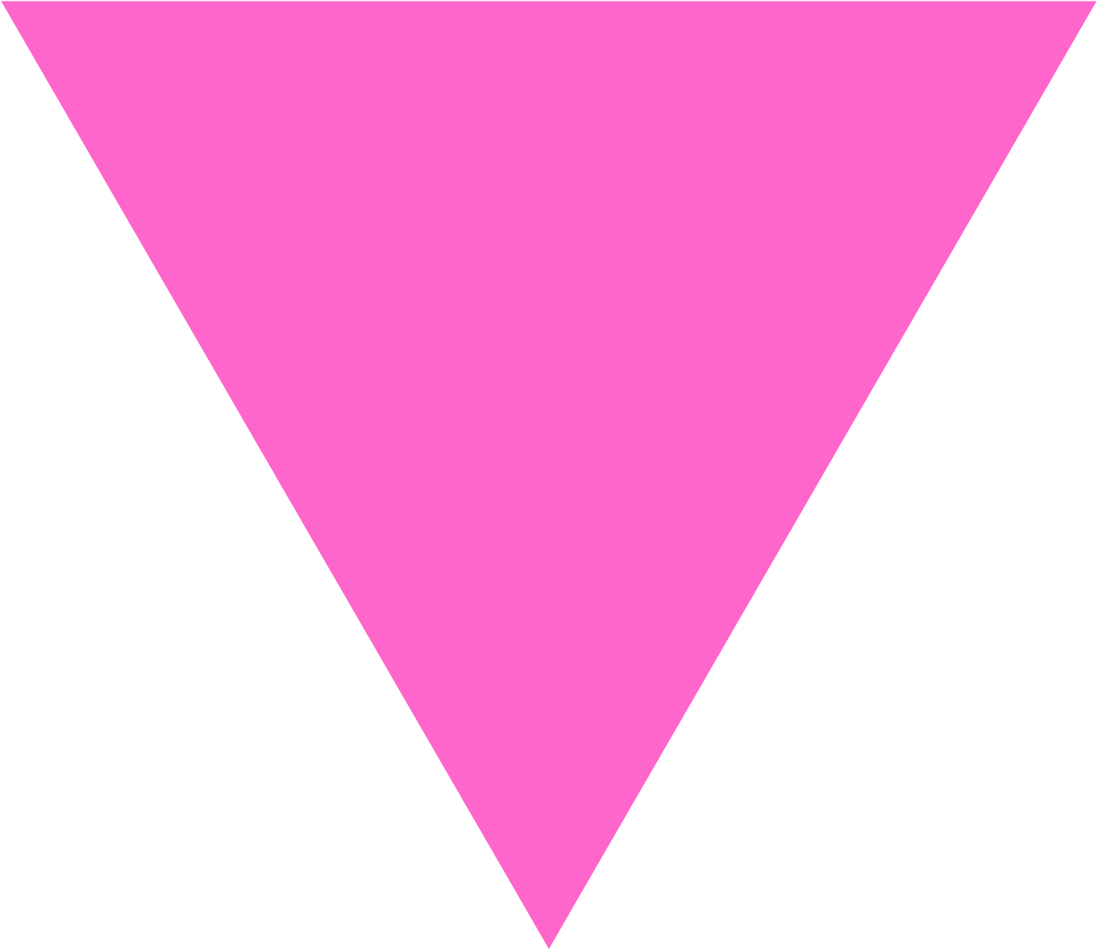 File - Pink Triangle - Svg - Triangulo Cor De Rosa (1152x1024)