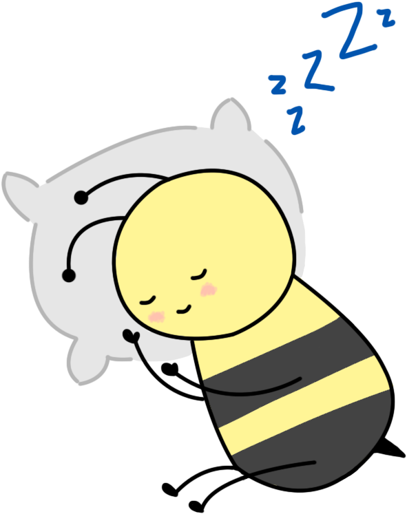 Dfong Celebrationbee 1516, Dfong Sleepingbee - Sleeping Bee Clipart (1000x1000)