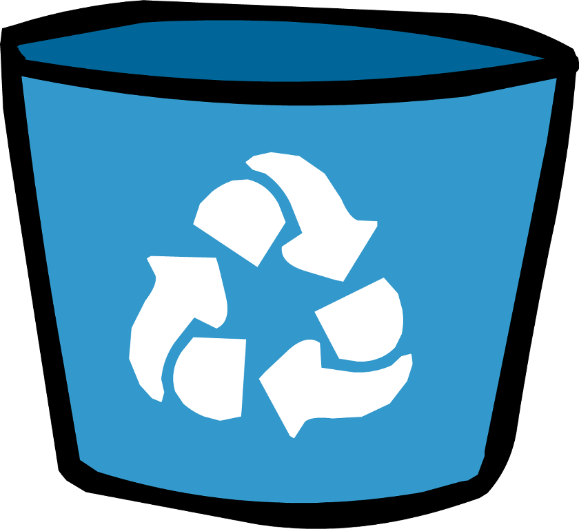 Free Images Of Typewriters, Download Free Clip Art, - Club Penguin Recycle Bin (840x768)