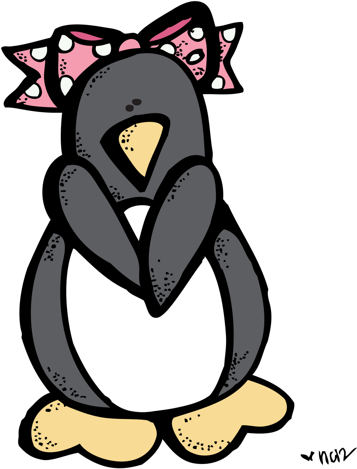 Melonheadz Penguin Cliparts - Melonheadz Winter Clipart (1207x1600)