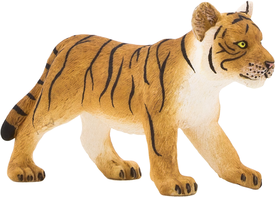 Tiger Giant Panda Bear Animal Figurine - Animal Planet - Tiger Cub Standing (1319x879)