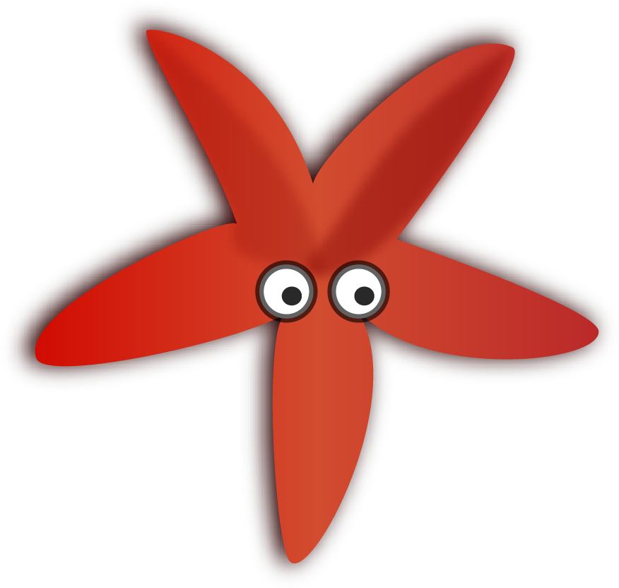 Sea Star Clipart - Red Starfish Clipart (963x948)