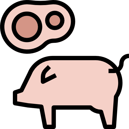 Pork Free Icon - Domestic Pig (512x512)