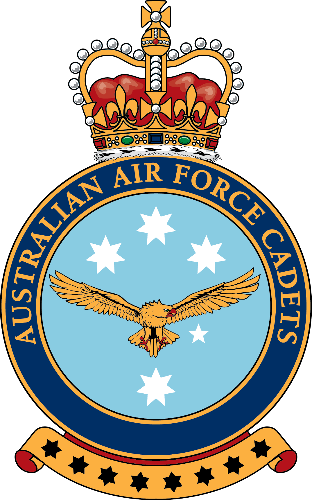 Crest Of The Australian Air Force Cadets - Royal Australian Air Force Logo (1074x1721)