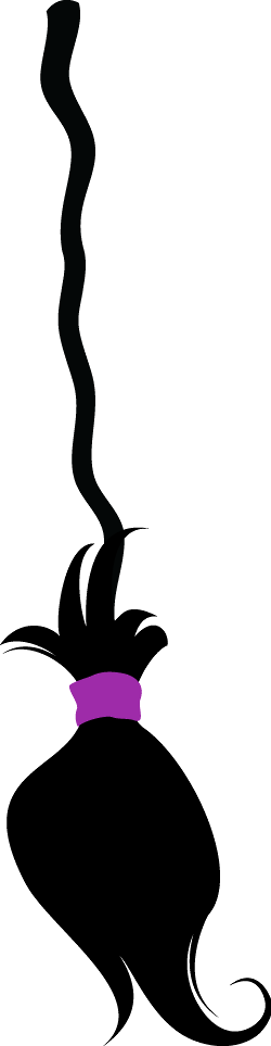 Halloween Broom • - Halloween Broom Clip Art (250x963)