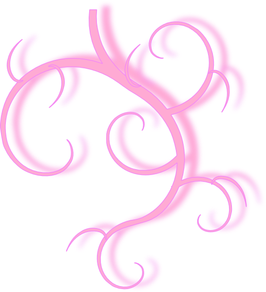 Pink Swirl Clip Art At Clker - Christmas Swirls (546x599)