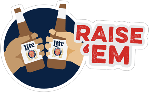 Sticker 3 From Collection «gameday By Miller Lite» - Miller Coors Vintage Miller Lite Dartboard (490x317)