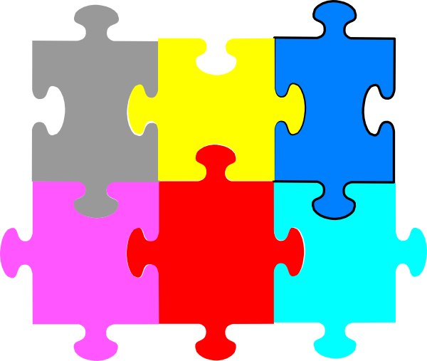 Jigsaw Puzzle Pieces Clip Art - Puzzle Pieces Clip Art Powerpoint (600x507)