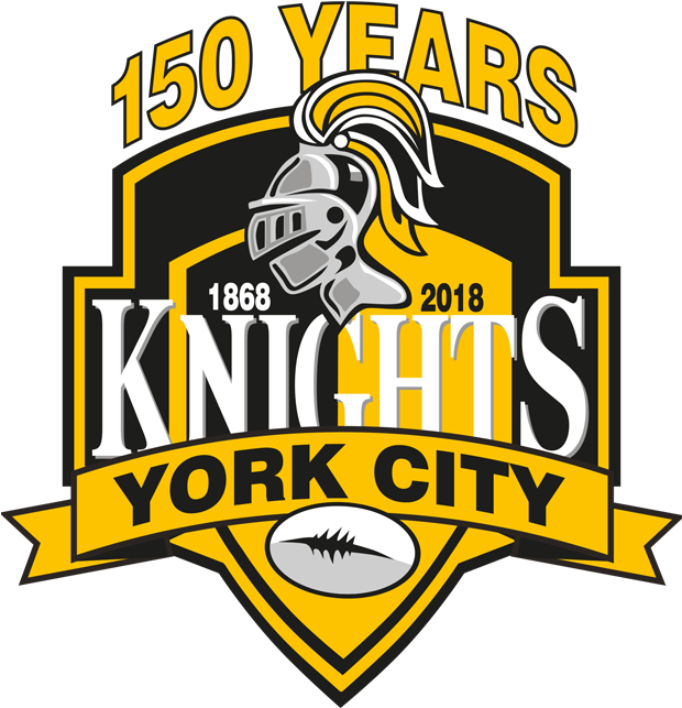 Up For The Game At @hunsletrlfc Then Commentary From - York City Knights Logo (619x808)