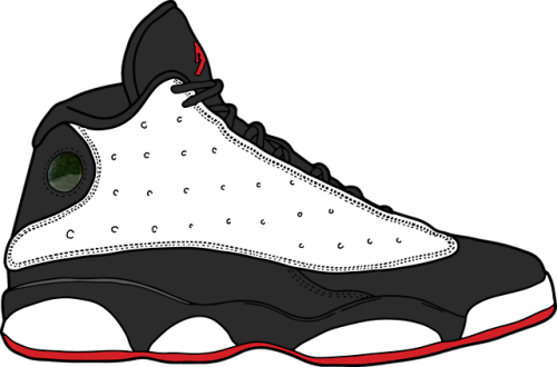 Air Jordan 13 “he Got Game” - Sneaker Stickers (500x330)