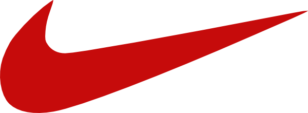 Nike Clipart - Red Nike Logo Transparent Background (600x220)
